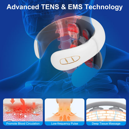 EMS Cordless Neck Massager with Heat