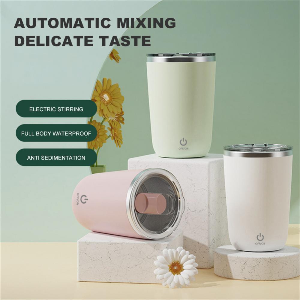 Self-Stirring Rechargeable Mug — 350ml Magnetic Auto-Mixing Cup