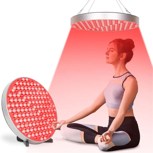 Round Panel Red Light Therapy Lamp