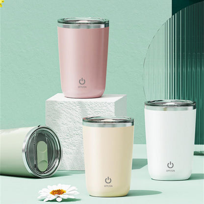 Self-Stirring Rechargeable Mug — 350ml Magnetic Auto-Mixing Cup