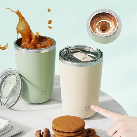 Self-Stirring Rechargeable Mug — 350ml Magnetic Auto-Mixing Cup