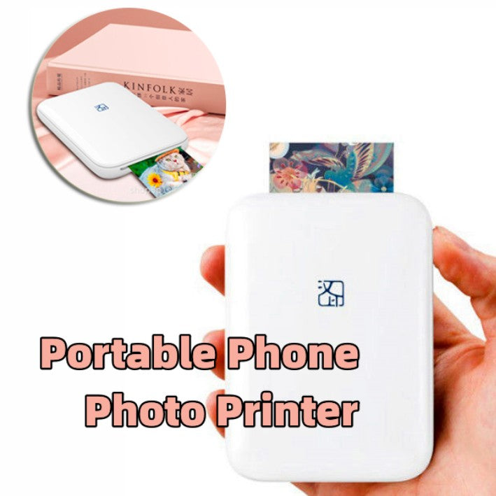 Color Photo Printer — Portable Wireless Bluetooth Photo Printer