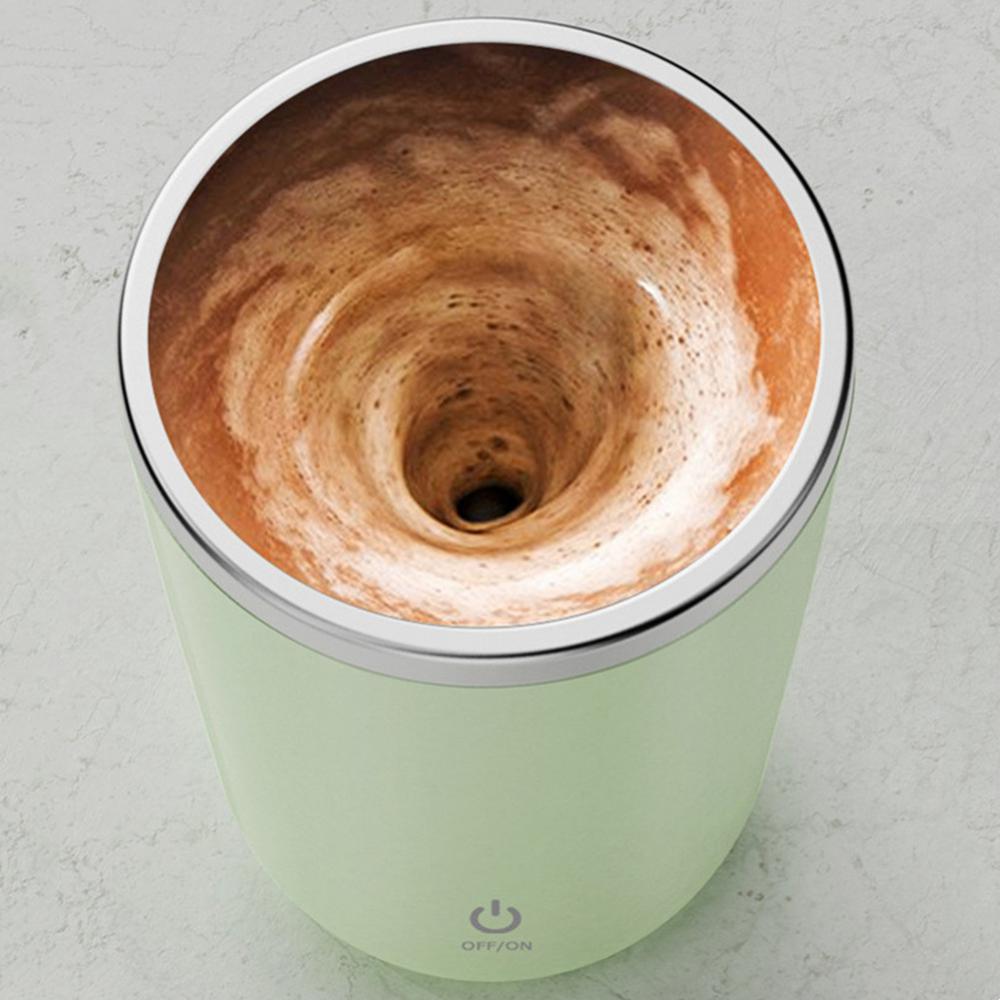 Self-Stirring Rechargeable Mug — 350ml Magnetic Auto-Mixing Cup