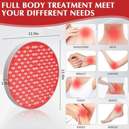 Round Panel Red Light Therapy Lamp
