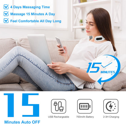 EMS Cordless Neck Massager with Heat
