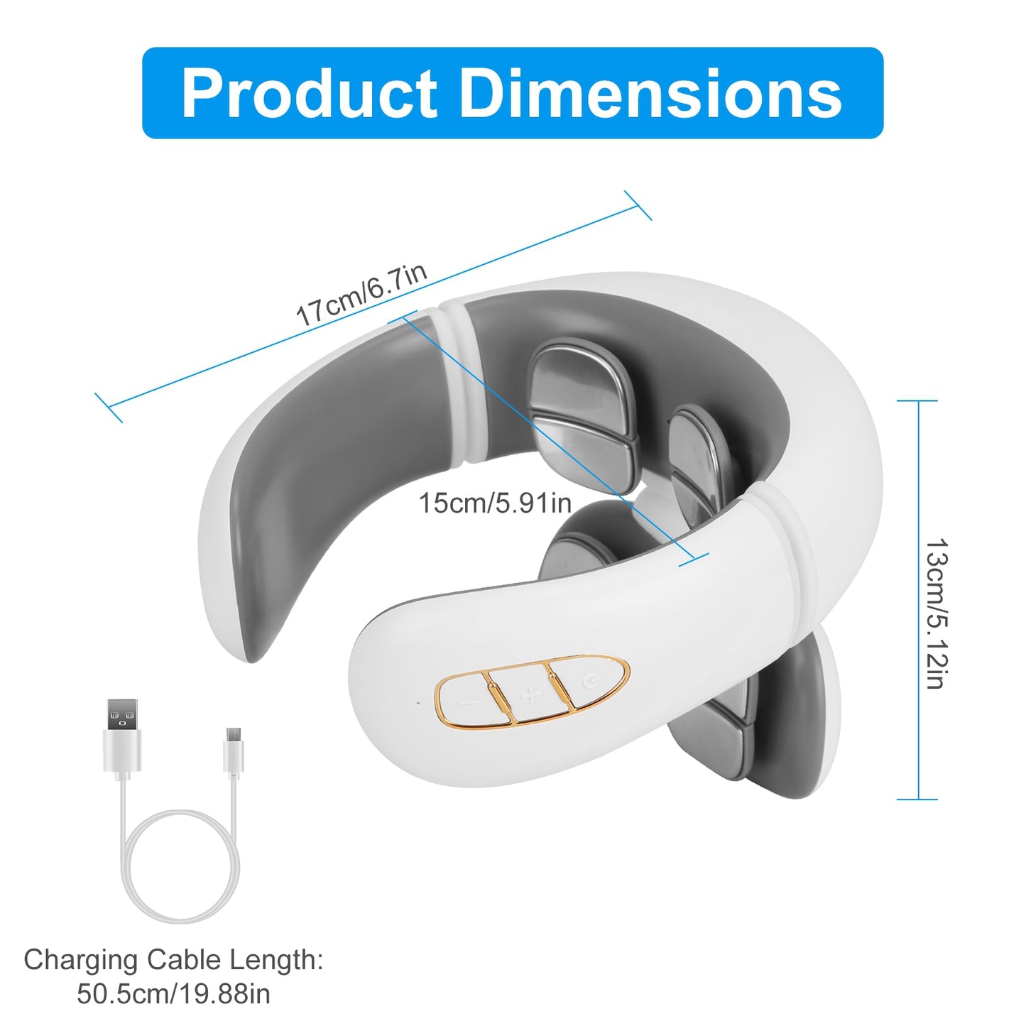 EMS Cordless Neck Massager with Heat