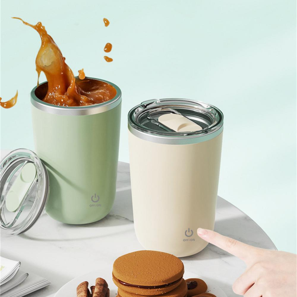 Self-Stirring Rechargeable Mug — 350ml Magnetic Auto-Mixing Cup