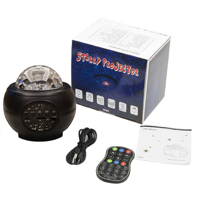 LED Galaxy Star Projector — Ocean Wave Night Light with Bluetooth Speaker