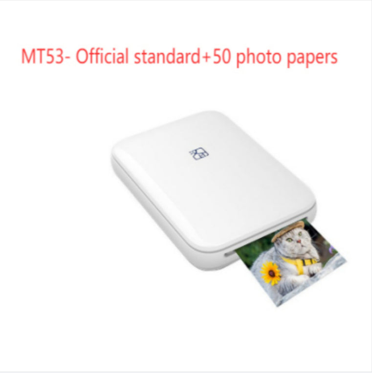 Color Photo Printer — Portable Wireless Bluetooth Photo Printer