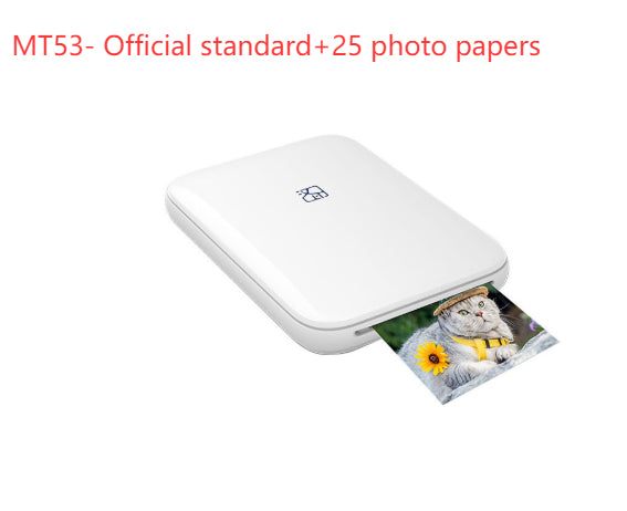 Color Photo Printer — Portable Wireless Bluetooth Photo Printer