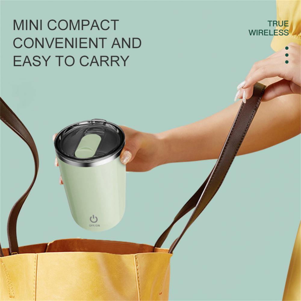 Self-Stirring Rechargeable Mug — 350ml Magnetic Auto-Mixing Cup