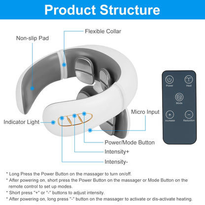 EMS Cordless Neck Massager with Heat