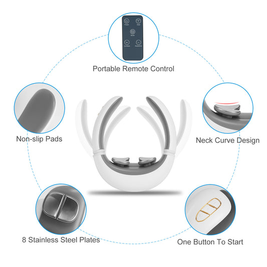 EMS Cordless Neck Massager with Heat