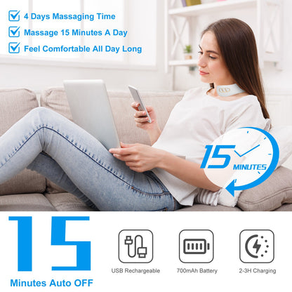 EMS Cordless Neck Massager with Heat