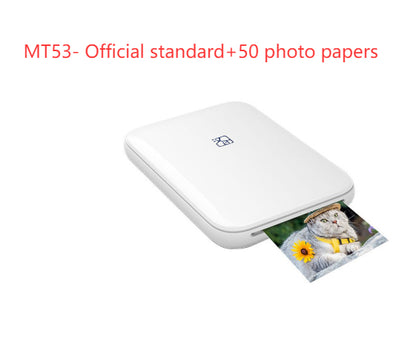 Color Photo Printer — Portable Wireless Bluetooth Photo Printer