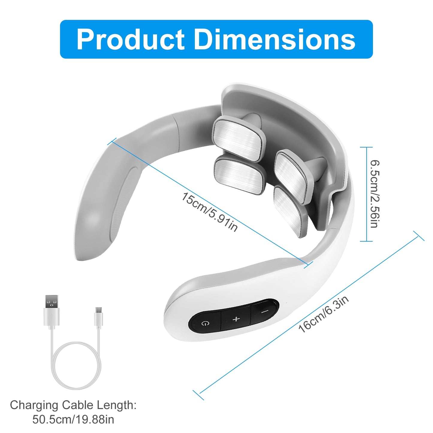 EMS Cordless Neck Massager with Heat