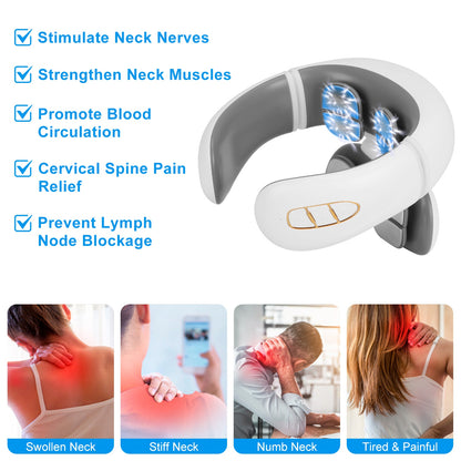 EMS Cordless Neck Massager with Heat