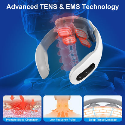 EMS Cordless Neck Massager with Heat