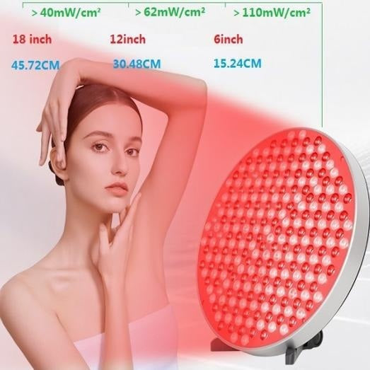 Round Panel Red Light Therapy Lamp