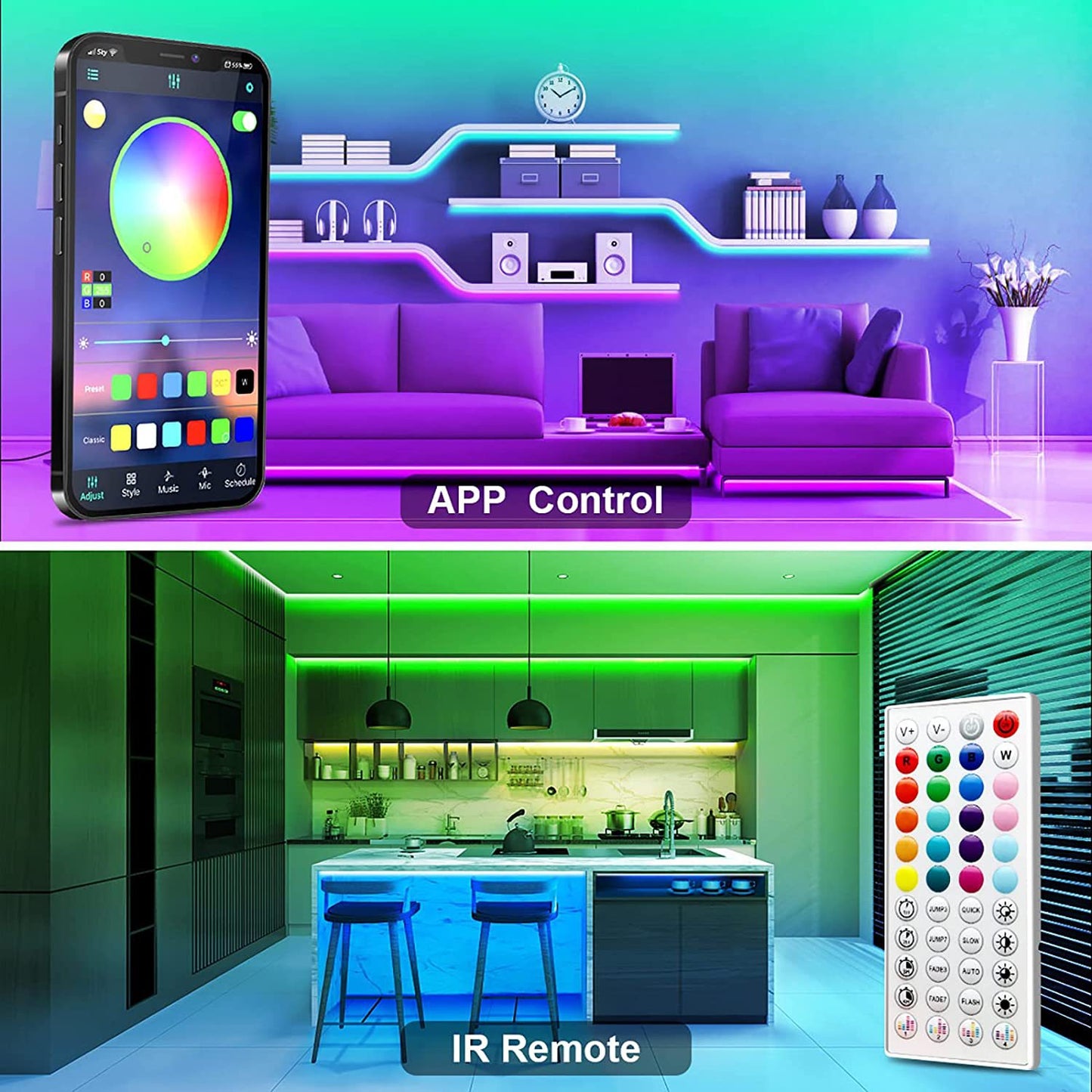 RGB Bluetooth Smart LED Light Strip